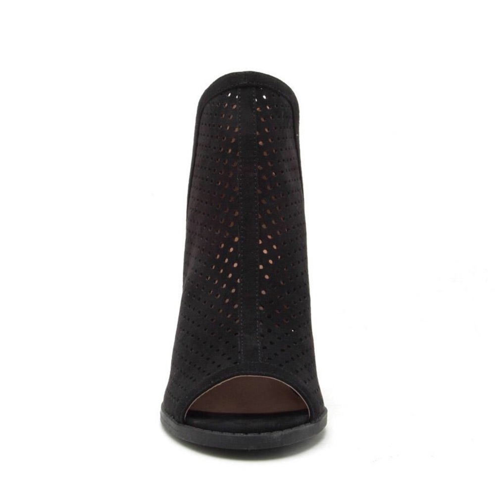 PERFORATED PEEP TOE BOOTIE - Picture 7 of 8